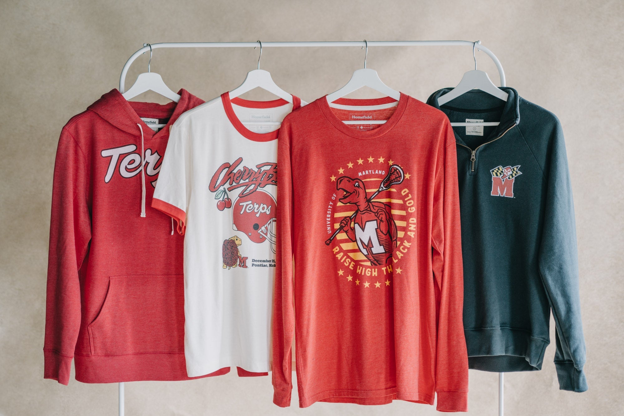 University Of Maryland Terrapins Print Fleece Fabric By The Yard – Officially Licensed, 60" Wide