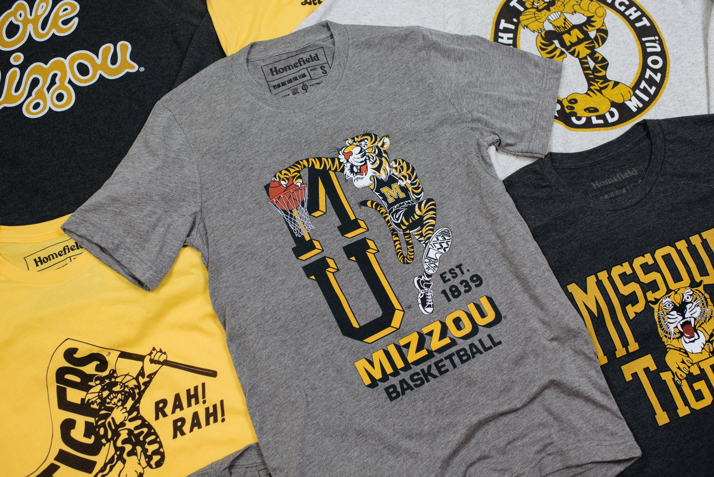 Vintage Mizzou Tigers Apparel Shirts and Sweatshirts Homefield