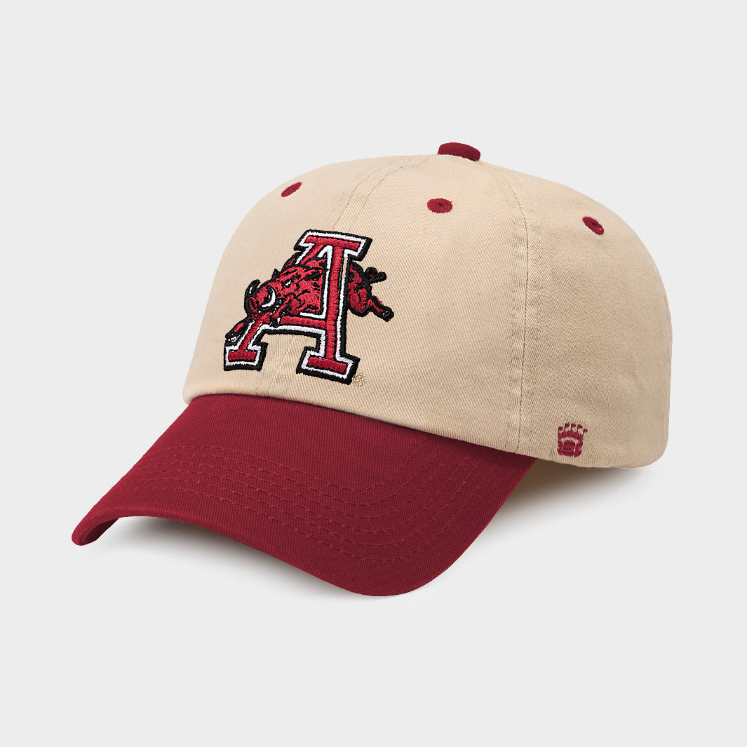 Arkansas Map Outline Dad Hat – Vintage Embroidered Cotton Adjustable Baseball Cap, Distressed Black