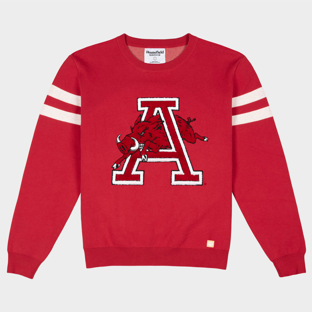 Arkansas Vintage Logo Knit Sweater | Homefield