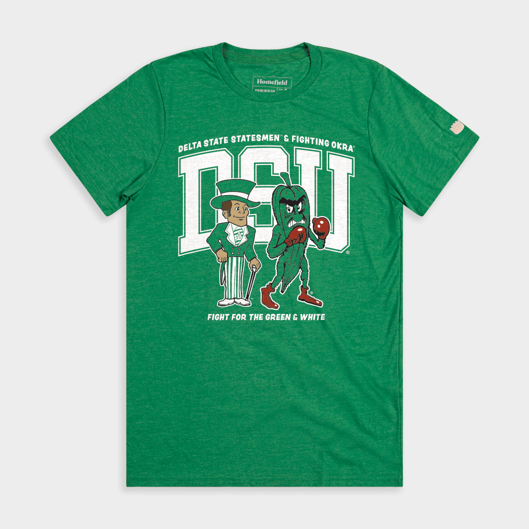 Retro DSU Statesmen and Fighting Okra Tee | Homefield