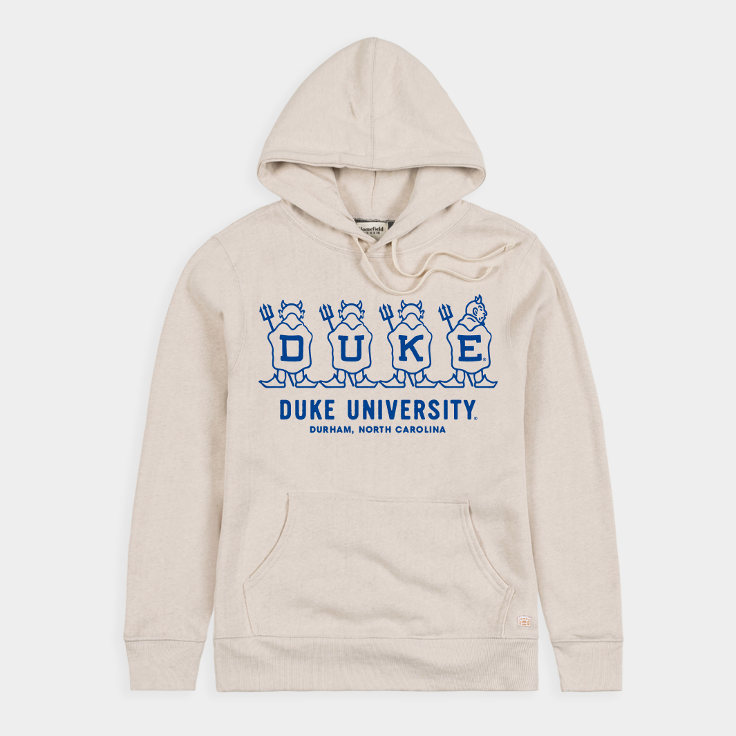 Duke University Vintage Devils Hoodie L / Oatmeal, Homefield, Vintage College Apparel Duke University Vintage Devils Hoodie L / Oatmeal, Homefield, Vintage College Apparel