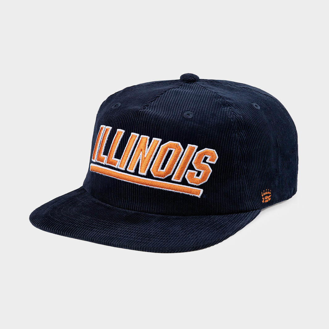 Illinois Fighting Illini Classic Wordmark Corduroy Hat | Homefield