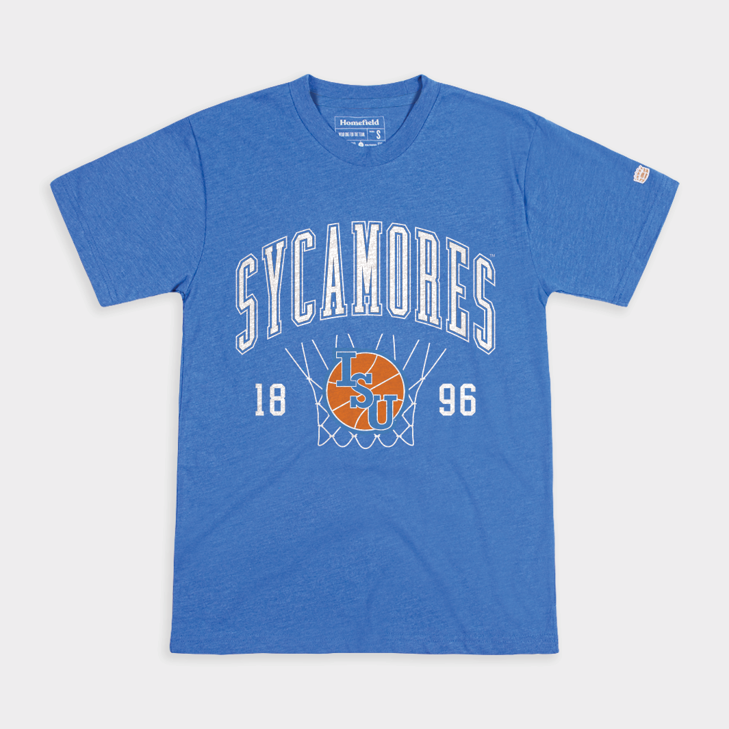 Indiana State Sycamores Basketball Court Logo Tee