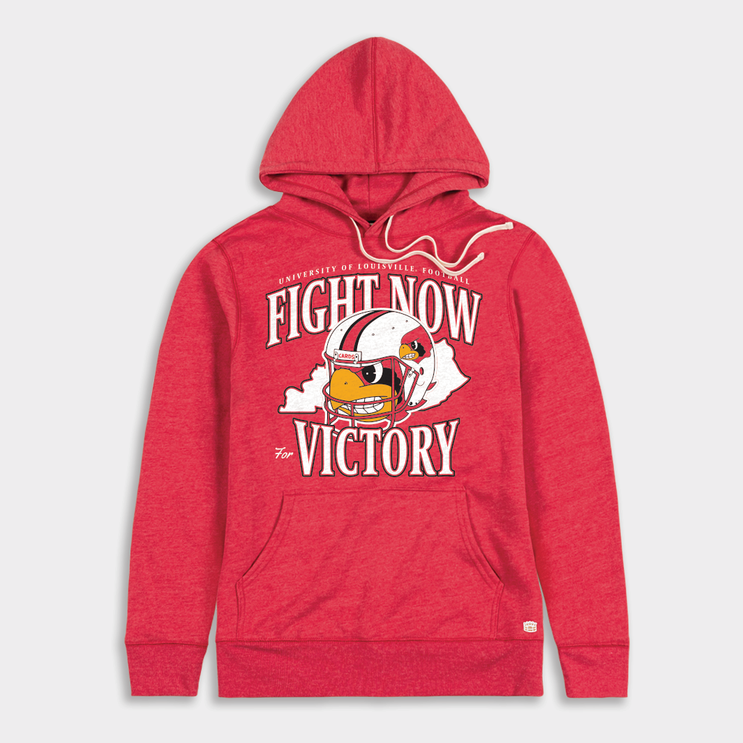 Louisville Football Fight Now for Victory Hoodie
