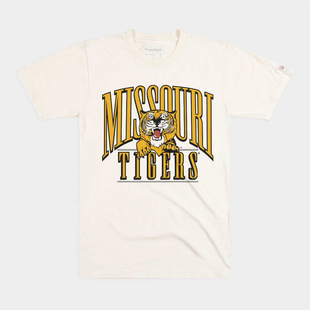 missouri tigers gear Missouri Tigers Vintage Logo Tee S / Cream, Homefield, Vintage College Apparel