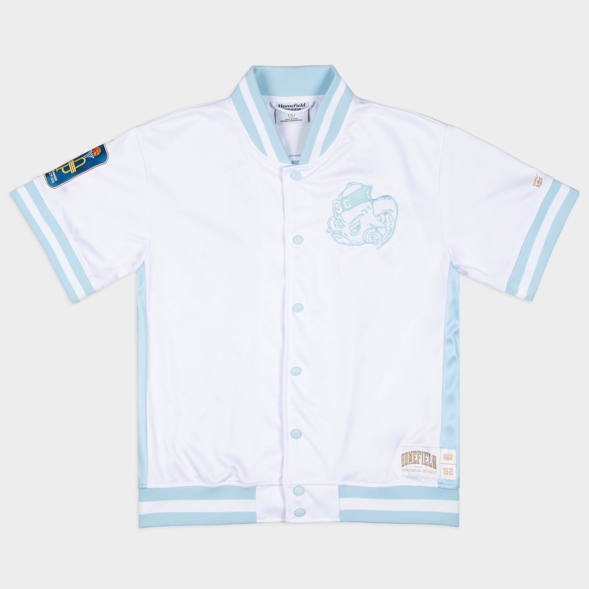 UNC Tar Heels ノースカロライナ ベースボールシャツ 古着 North Carolina Tar Heels 1982 Nat'l Champs Shooting Shirt | Homefield