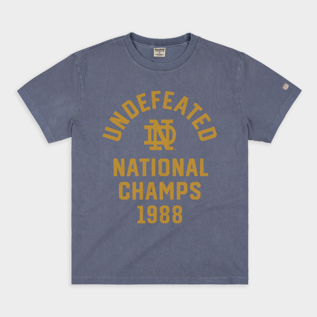 Smack Apparel Notre Dame Fighting Irish 1988 T-Shirt – Navy Blue Fan Shirt (S-5XL) - View #5