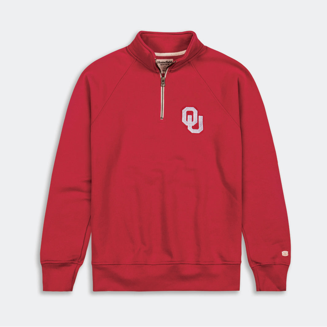 トップス OU Oklahoma Sooners Logo Quarter Zip | Homefield