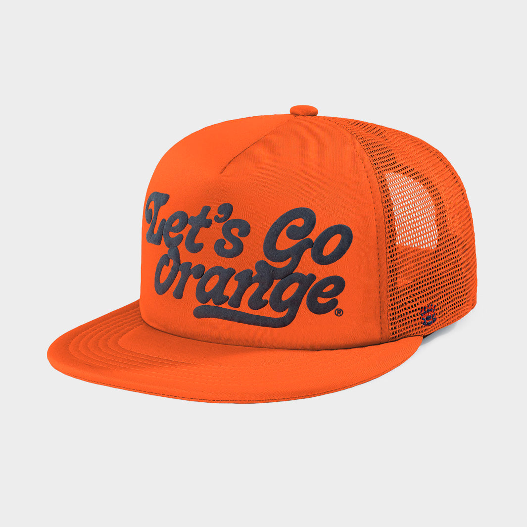 Kuyou Vintage Distressed Baseball Trucker Hat - Orange, Adjustable Strap, One Size - View #11