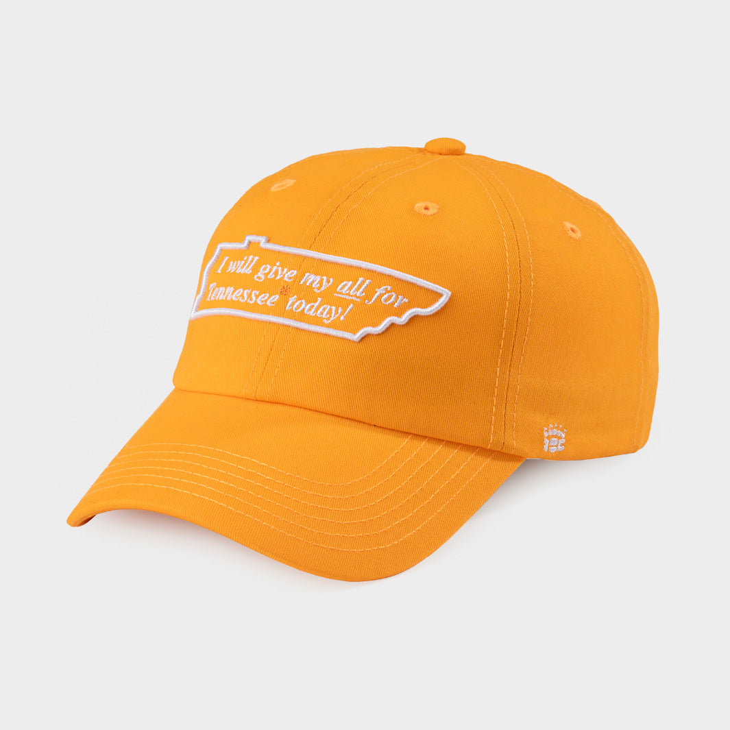 Tennessee Orange & White Funny Football Trucker Hat - Buck FAMA Embroidered Mesh Back, Adjustable, One Size - View #3
