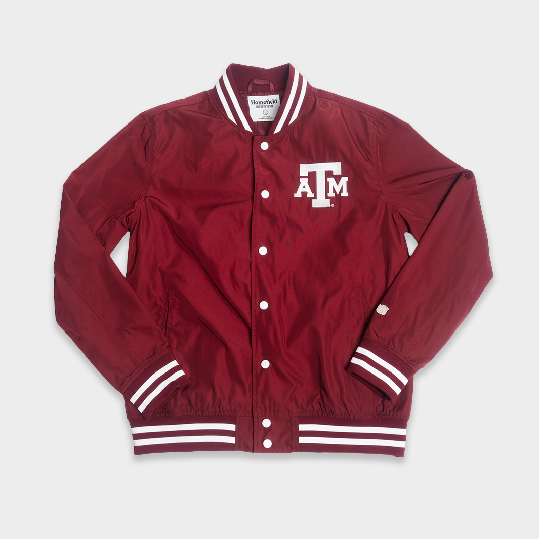 Texas A&M Aggies Vintage Script Bomber Jacket | Homefield