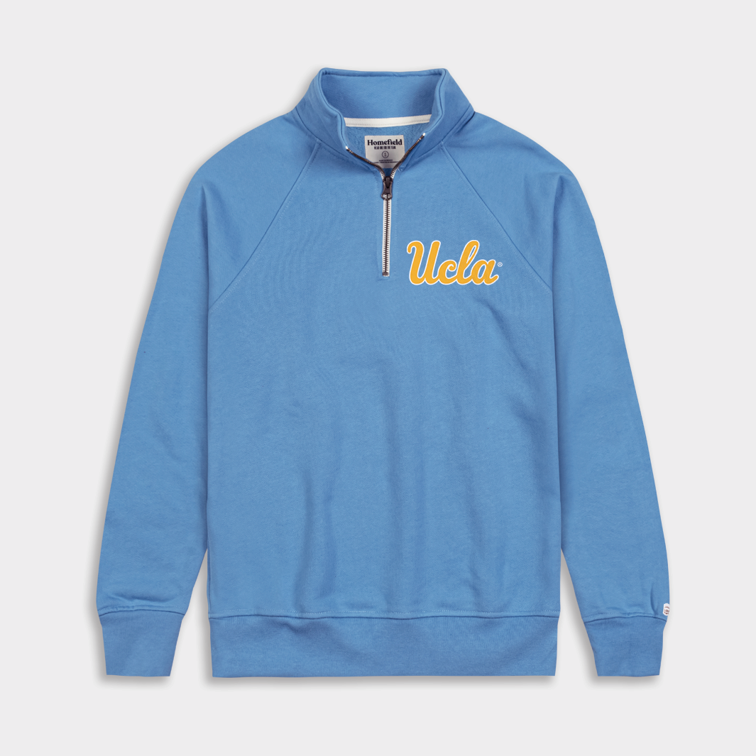UCLA Script Logo Quarter Zip Homefield ucla-script-logo-quarter-zip-homefield