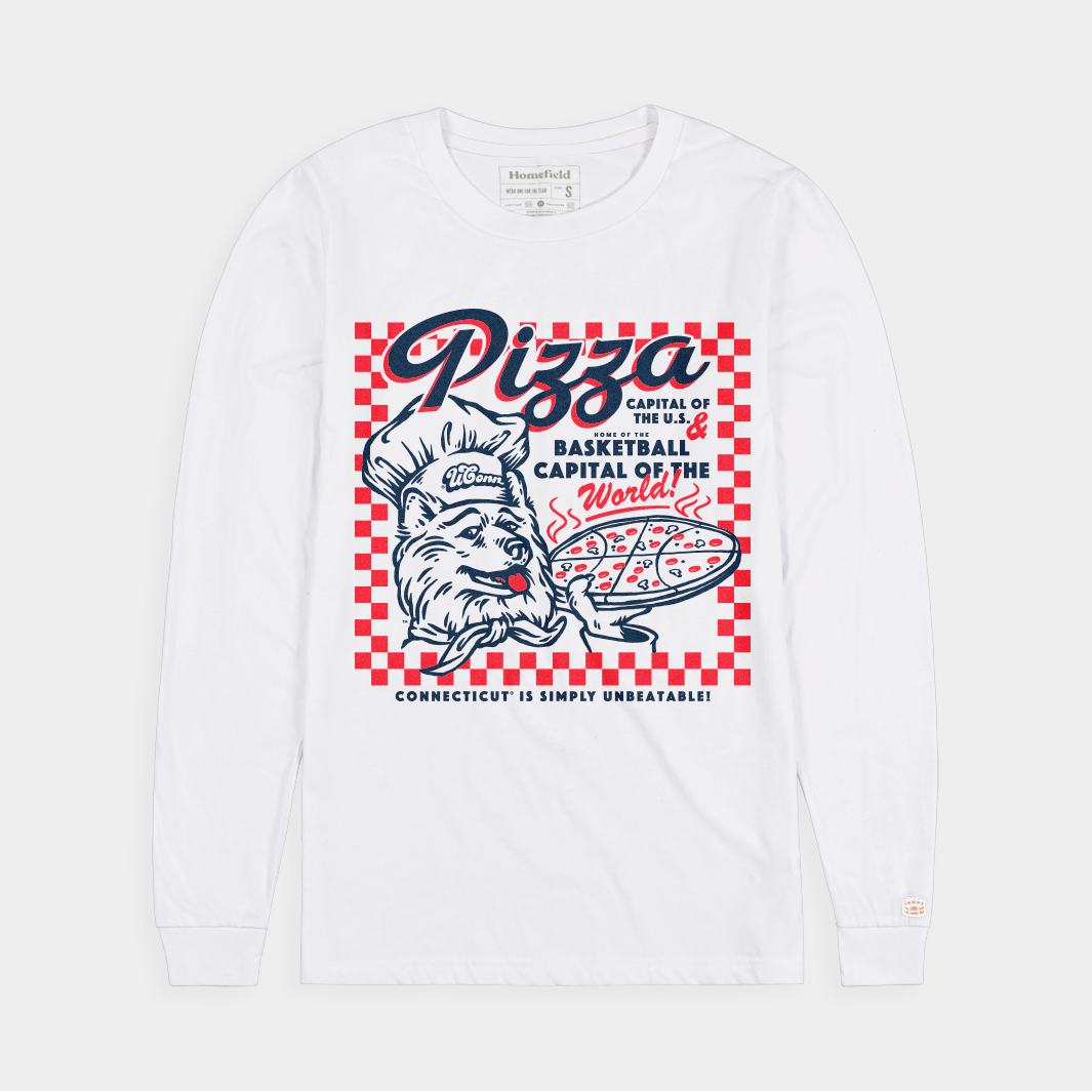 UConn Huskies Pizza and Basketball Long Sleeve | Homefield