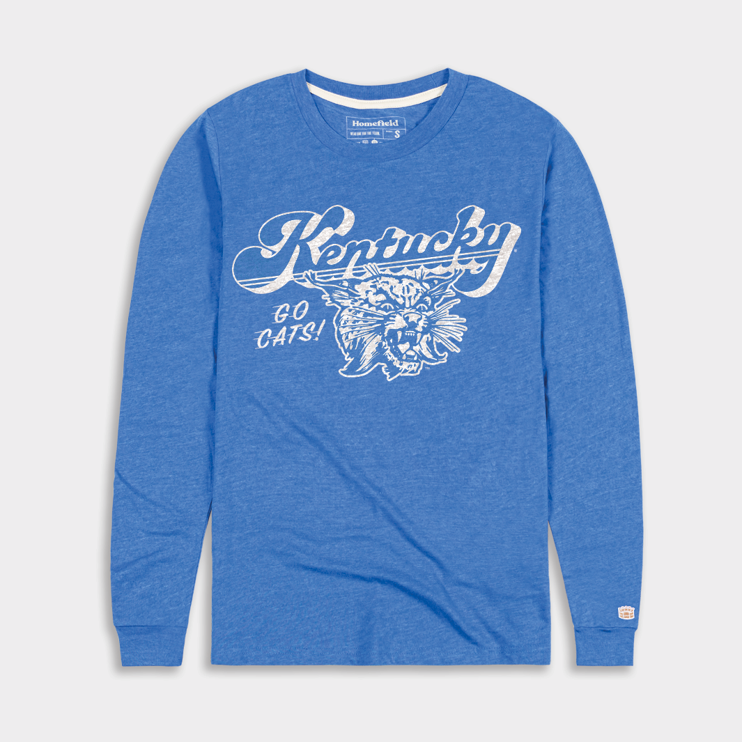 Kentucky Vintage Wildcat Logo Long Sleeve Homefield kentucky-vintage-wildcat-logo-long-sleeve-homefield