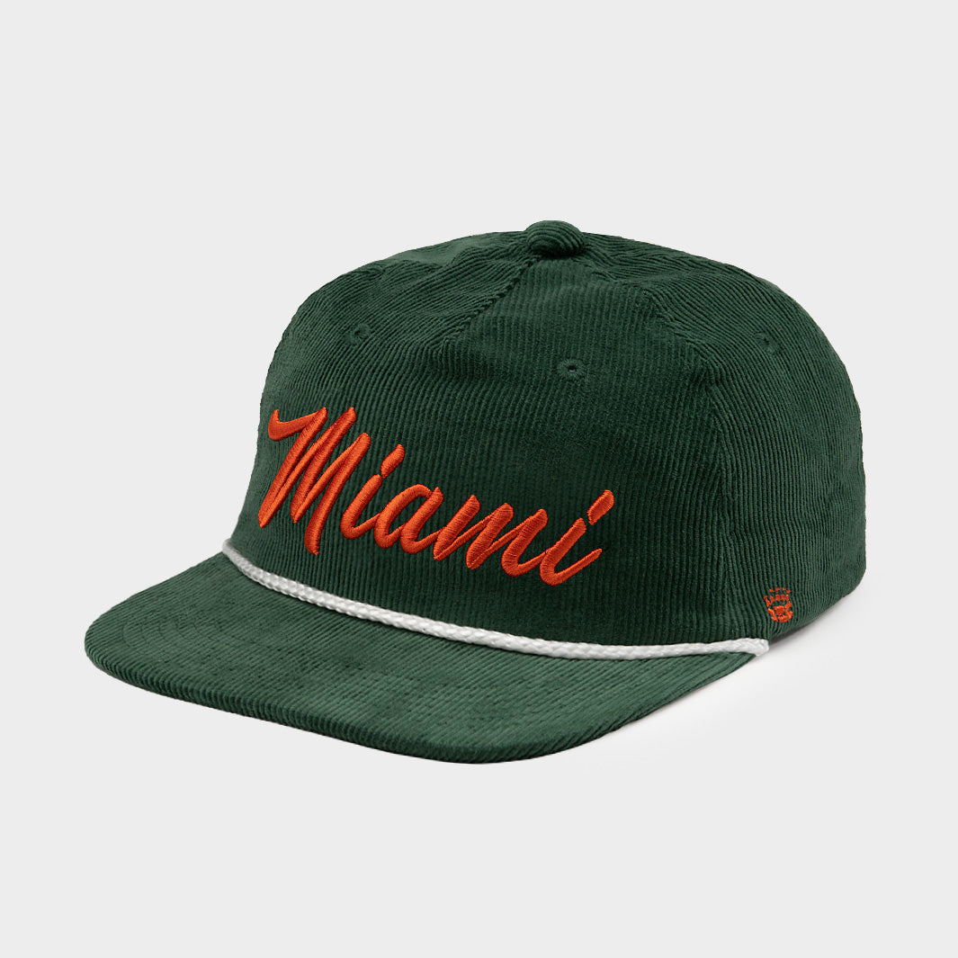 Retro-Inspired Miami Hurricanes Corduroy Hat | Homefield display picture 2