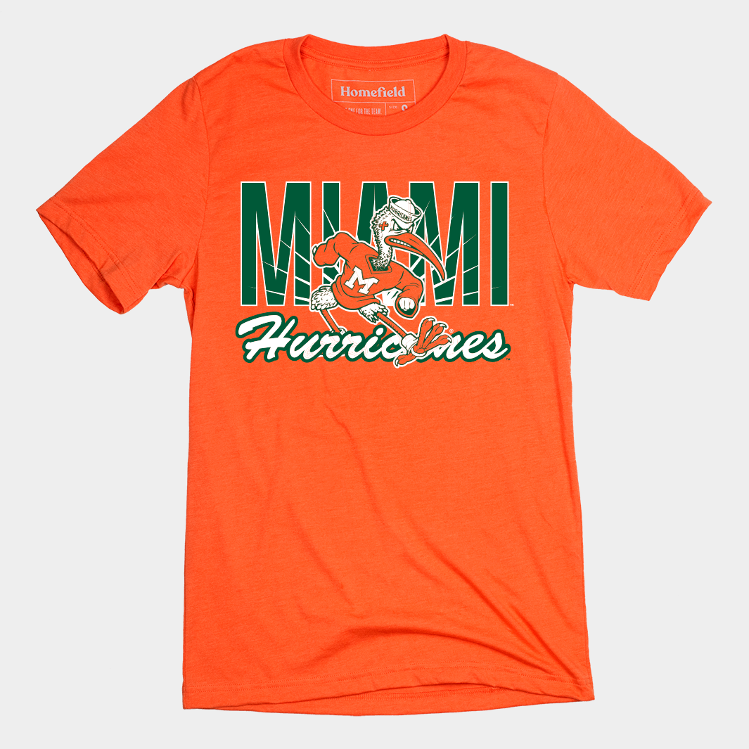 Miami Hurricanes Retro Sebastian Tee | Homefield