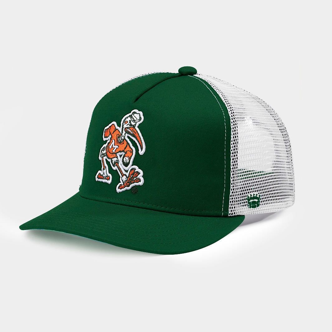 Miami Hurricanes NCAA Zephyr Sebastian Hat Cap Orange & Green Miami Hurricanes NCAA Zephyr Sebastian Hat Cap Orange & Green
