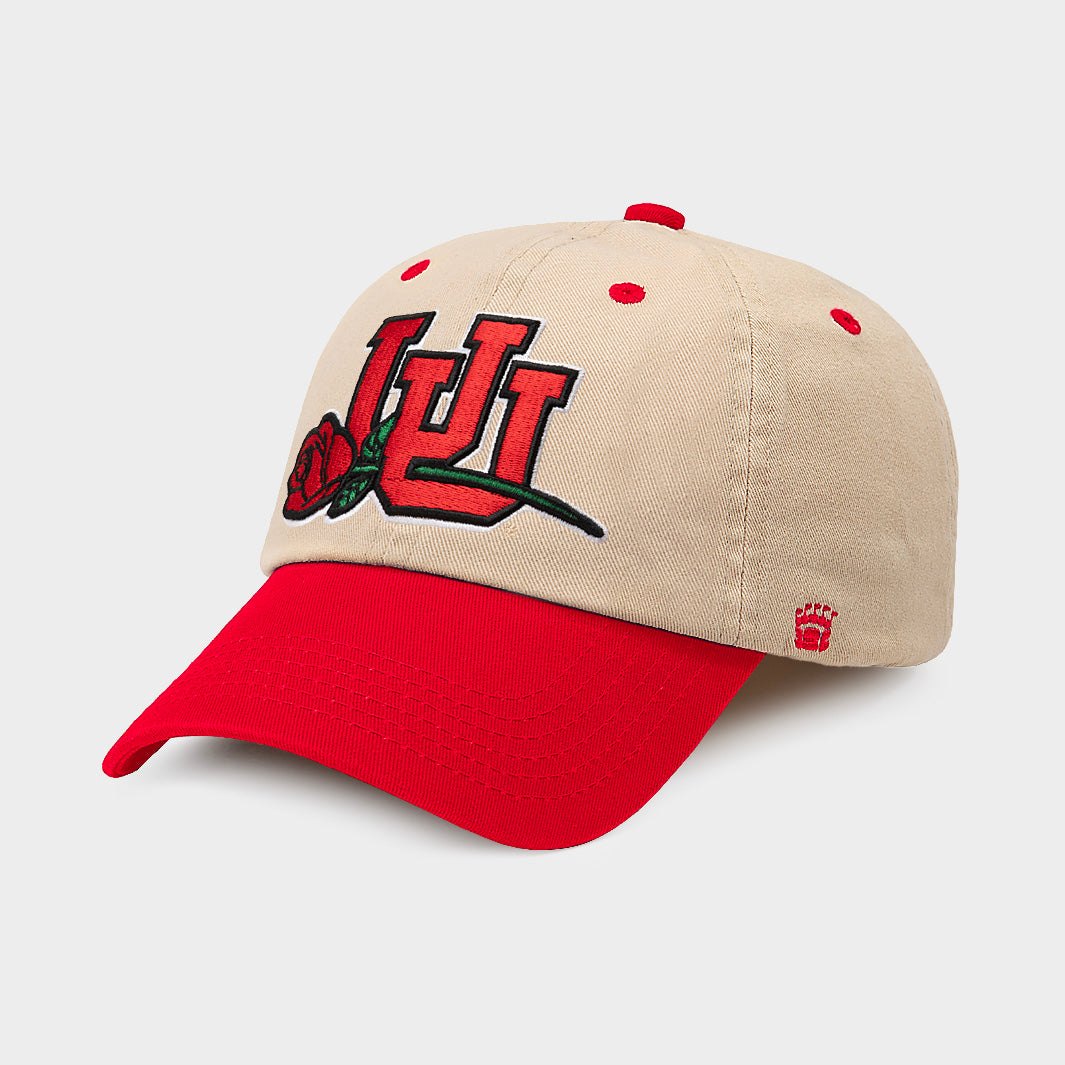 Utah Football Roses Logo Two-Tone Dad Hat Homefield