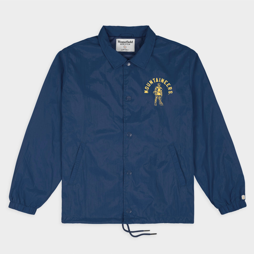 70s West Virginia Mountaineers コーチジャケット West Virginia Mountaineers Retro Coaches Jacket | Homefield