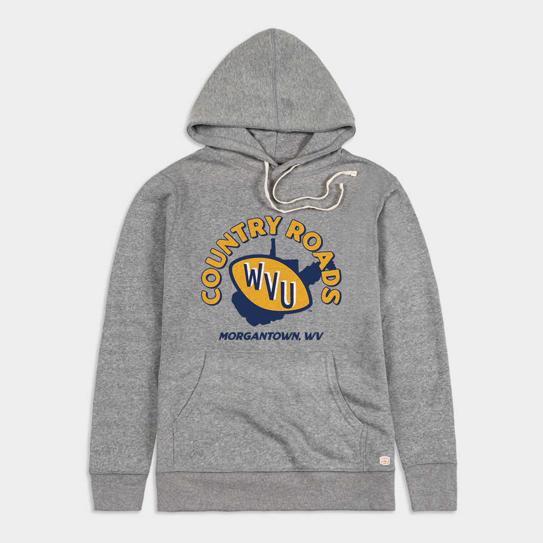 WVU Country Roads Vintage Football Hoodie Homefield