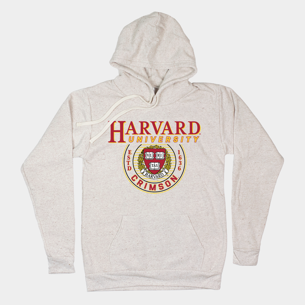 Harvard University Oatmeal Hoodie Homefield