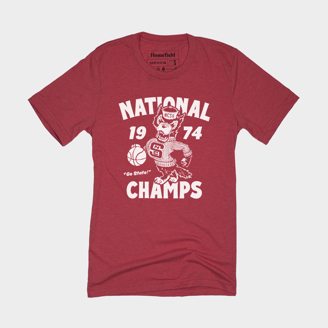 NC State Vintage 1974 National Champs Tee | Homefield
