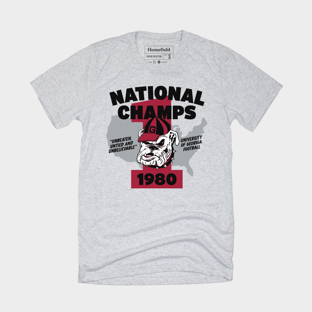 Retro Georgia 1980 National Champs T-Shirt | Homefield