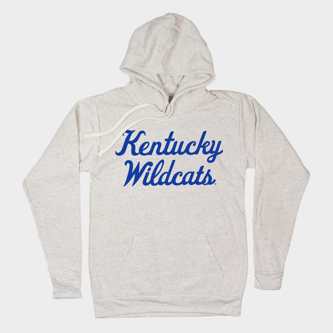 Homefield Kentucky Wildcats Vintage Script Hoodie XL Oatmeal