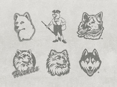 The incredible evolution of UConn's Husky logo