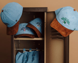 Denim and Suede Dad Hats