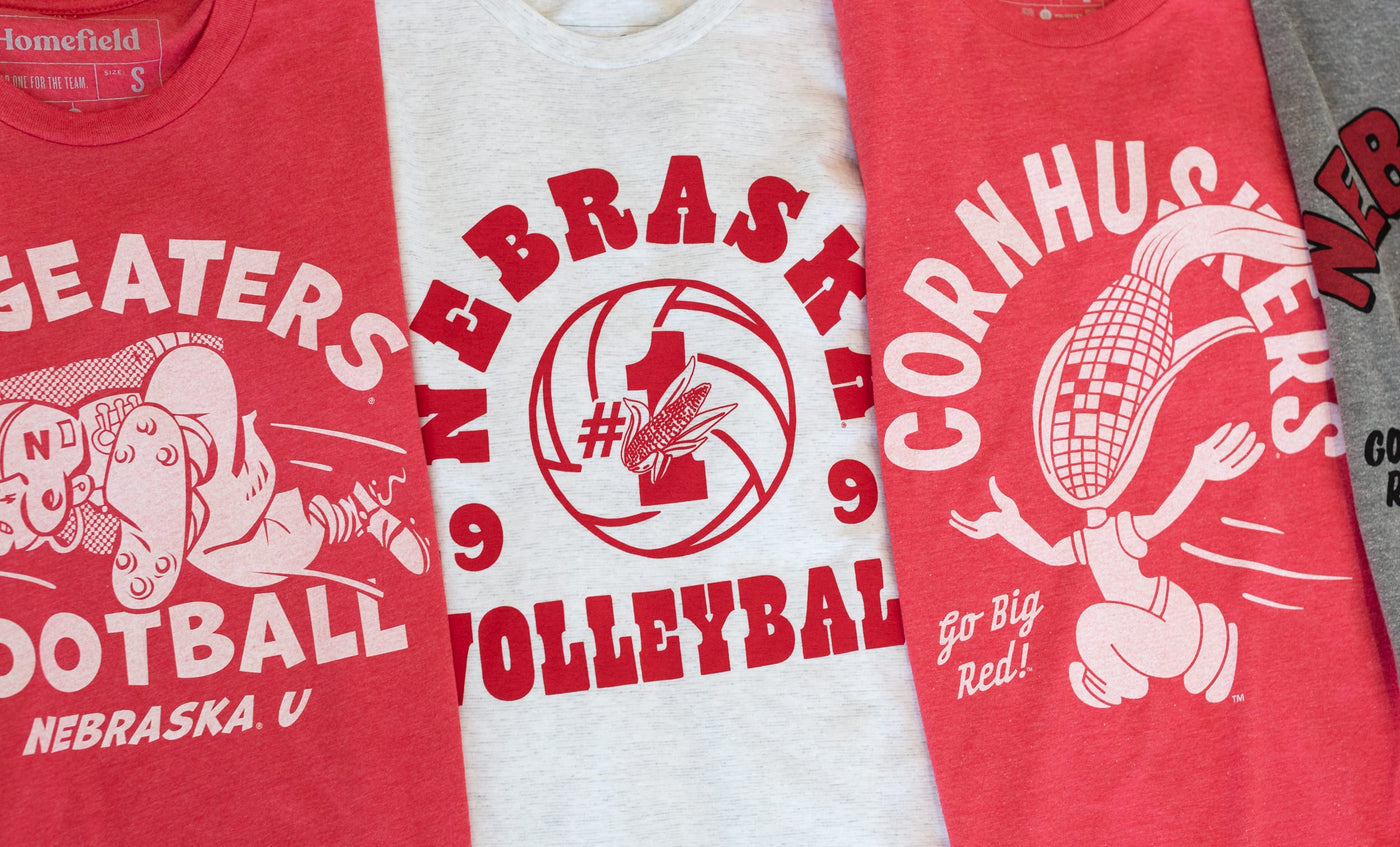 Vintage Nebraska Cornhuskers Apparel: Sweatshirts and T-Shirts
