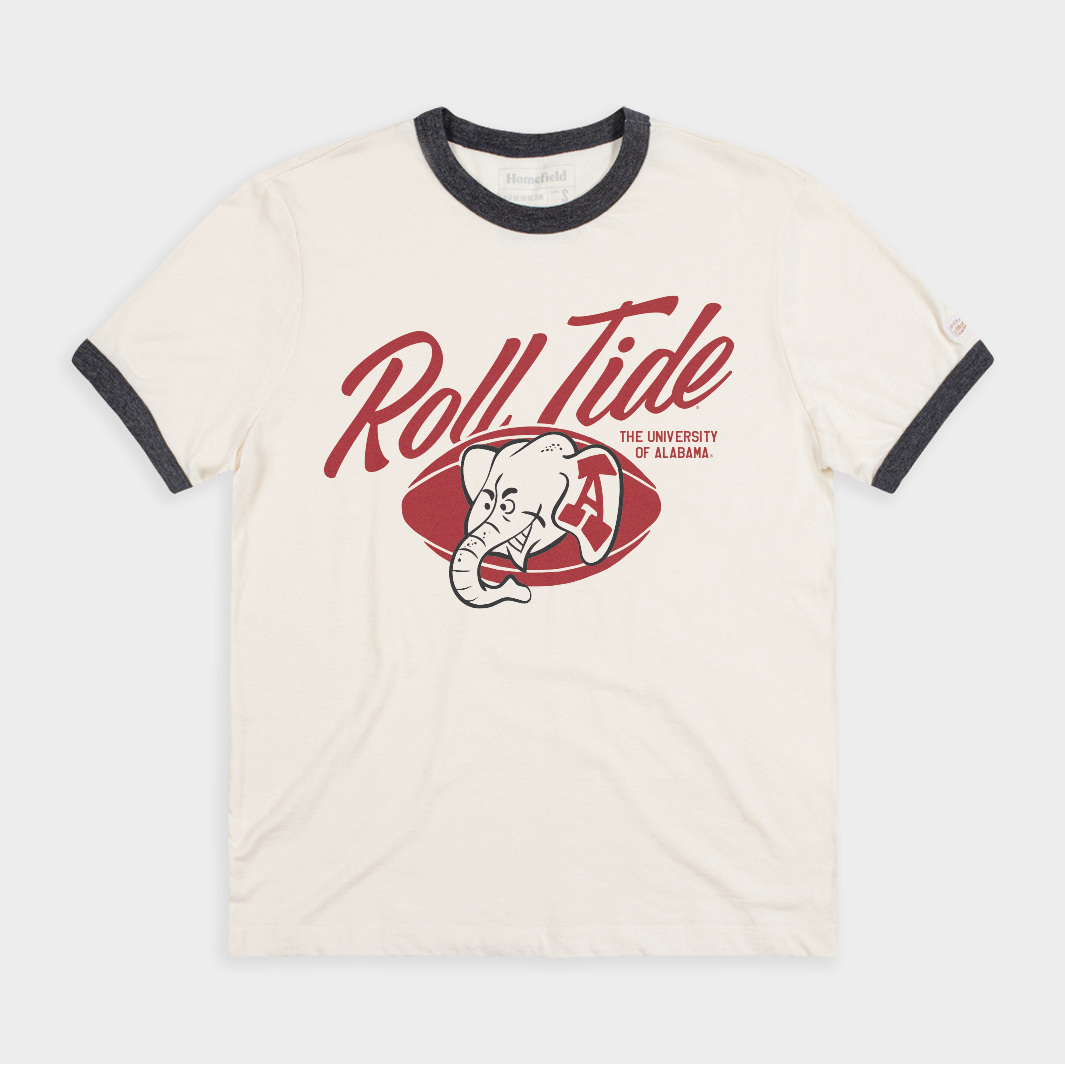 Vintage Alabama "Roll Tide" Football Ringer Tee
