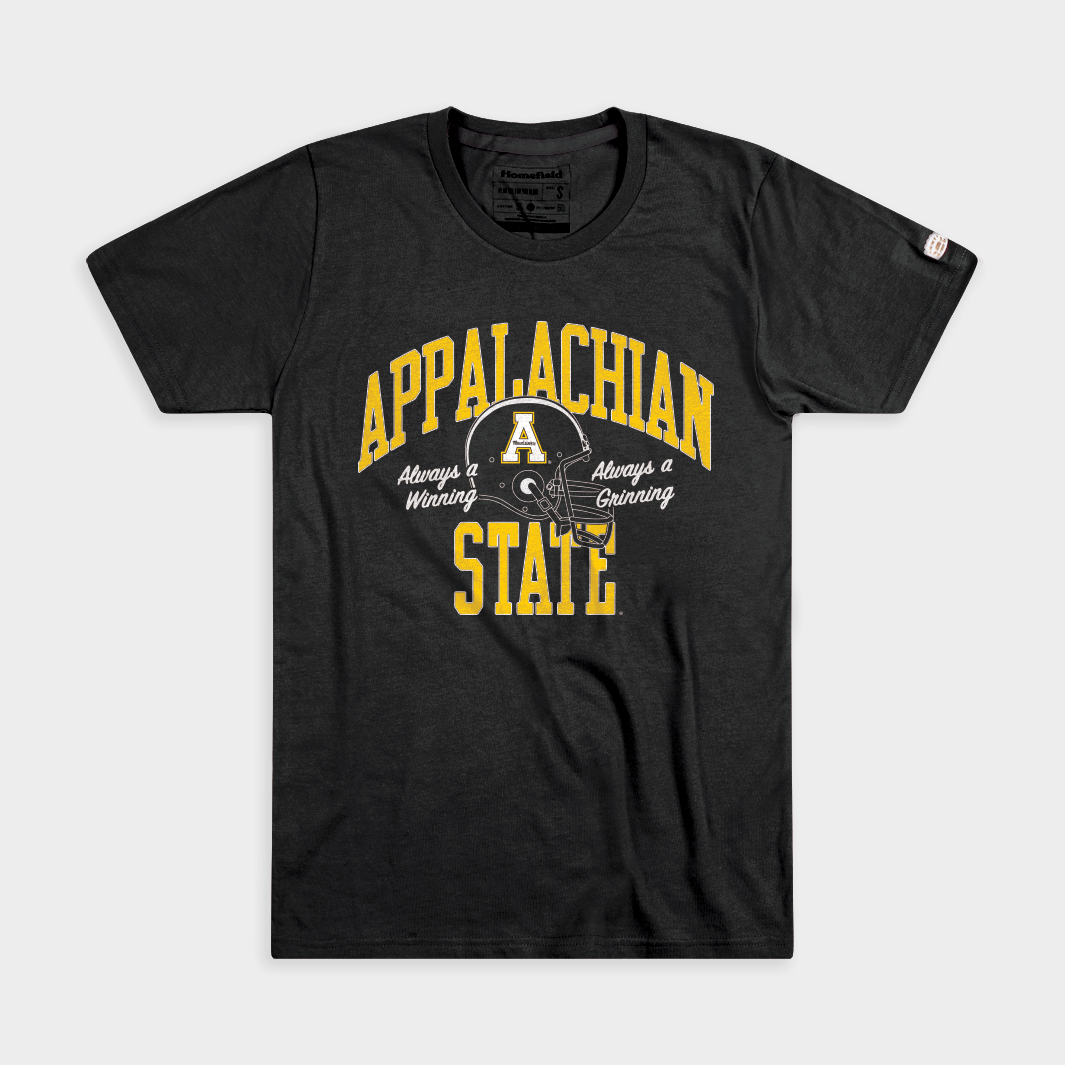 App State Football "Winning and Grinning" Retro Tee