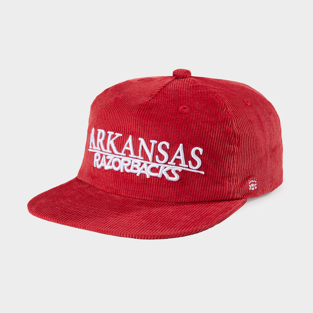 Arkansas Razorbacks Retro Wordmark Corduroy Hat