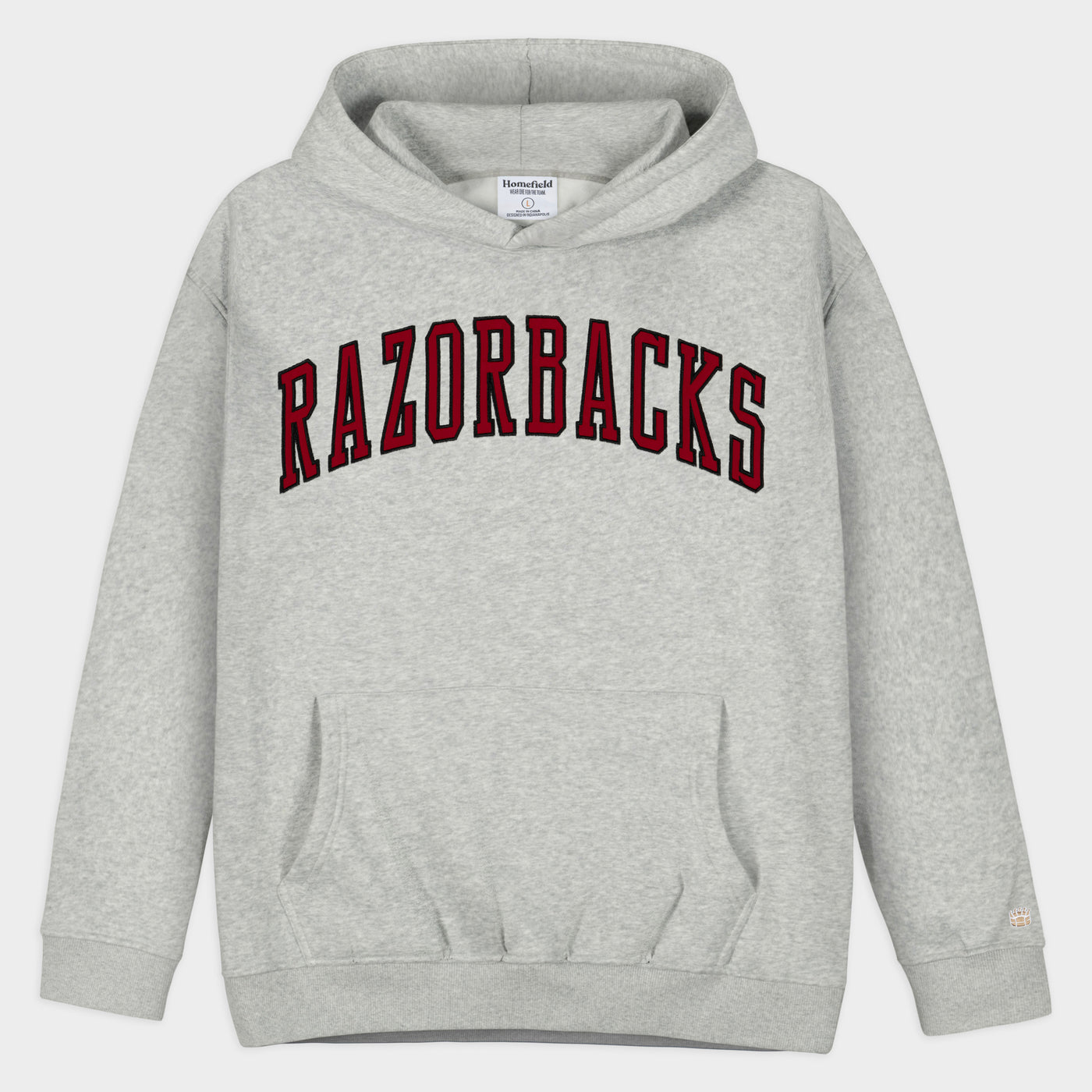 Applique Razorback Arkansas Razorbacks 1980s Applique Heavyweight Hoodie | Homefield