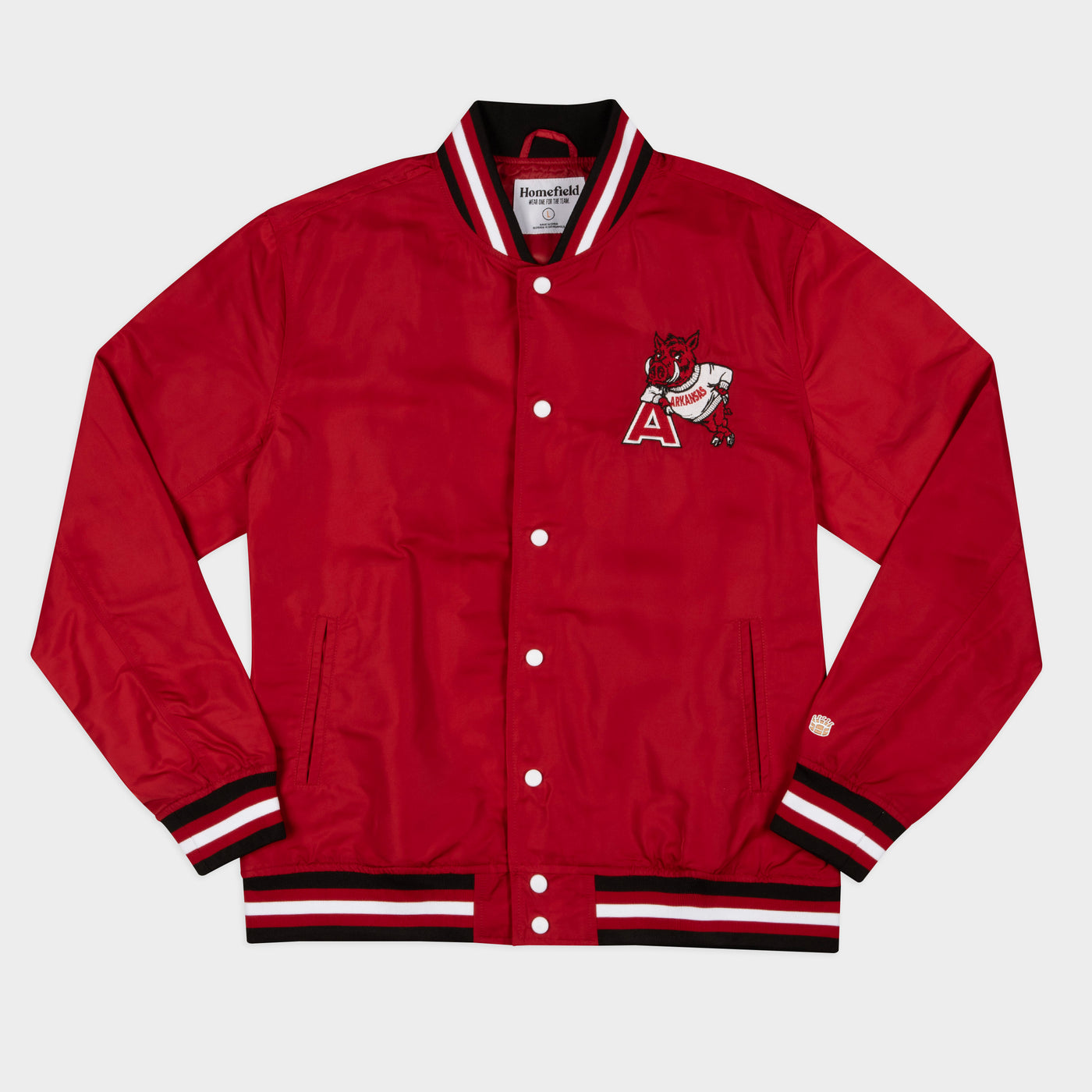 Arkansas Razorbacks Arched Bomber Jacket
