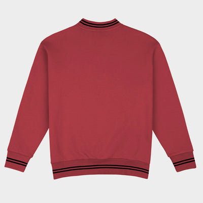 Arkansas Football Embroidered Tri-Stripe Crewneck