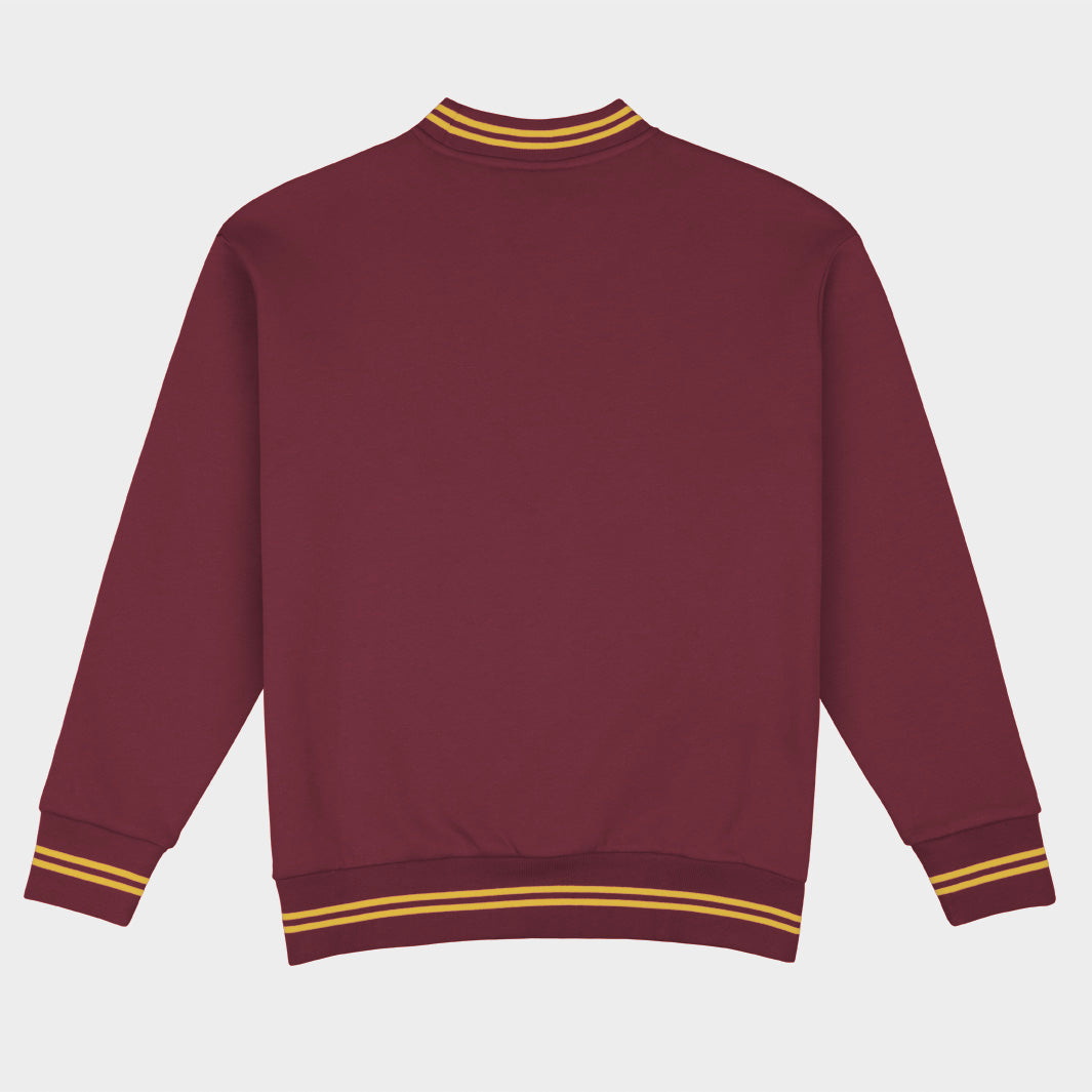 Arizona State Football Embroidered Tri-Stripe Crewneck