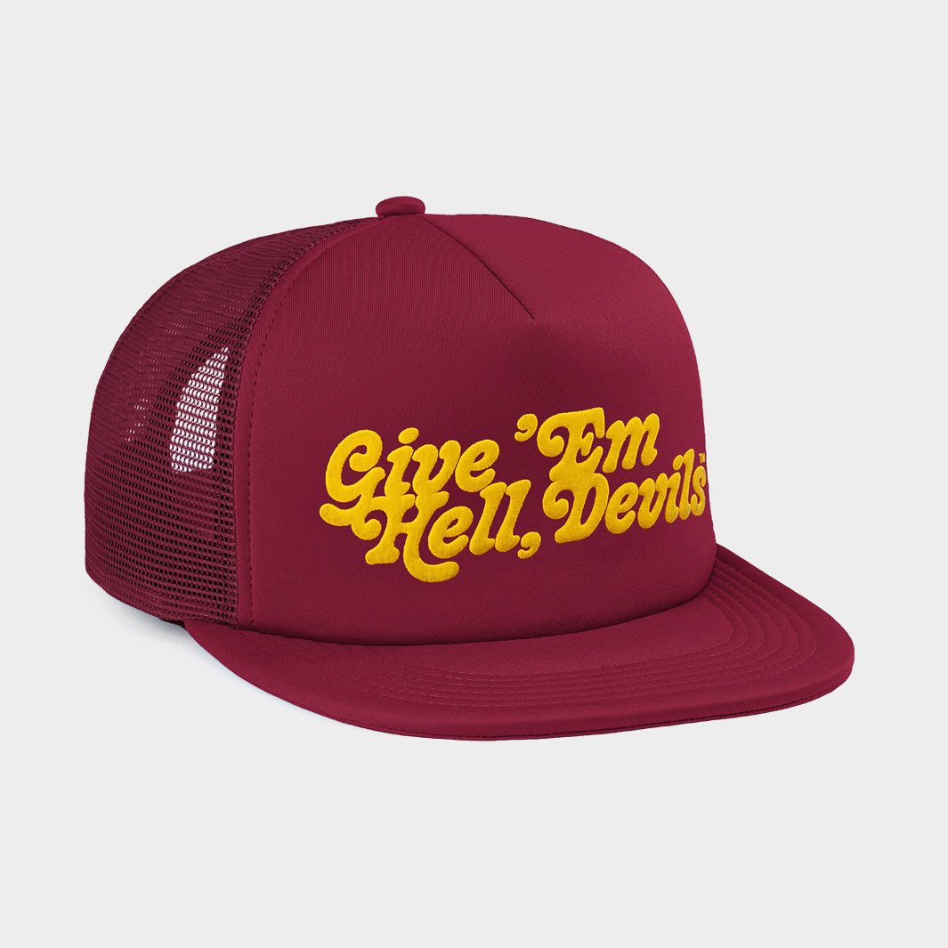 Arizona State "Give 'em Hell" Puff Ink Trucker Hat
