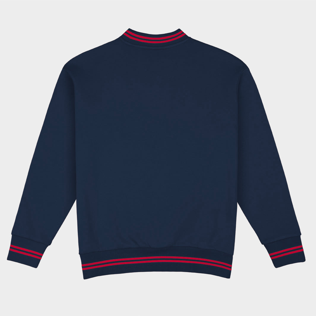Arizona Football Embroidered Tri-Stripe Crewneck
