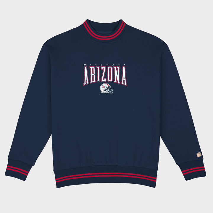 Arizona Football Embroidered Tri-Stripe Crewneck | Homefield