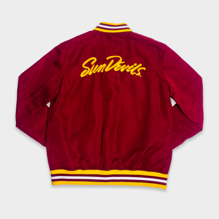 Arizona State Sun Devils Retro Logo Bomber Jacket | Homefield Arizona State Sun Devils Retro Logo Bomber Jacket | Homefield