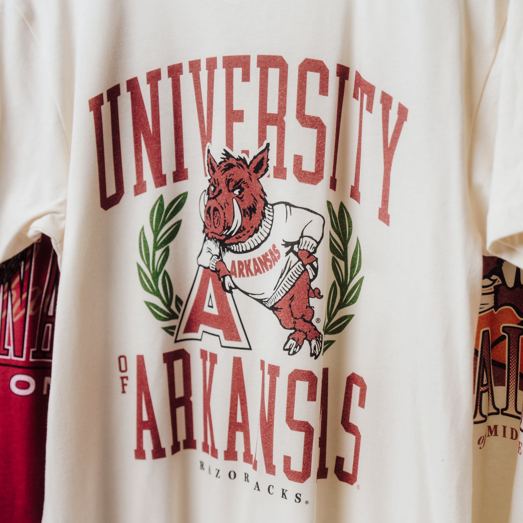 Arkansas Razorbacks Gear Arkansas Razorbacks Vintage 1958 Logo Tee | Homefield