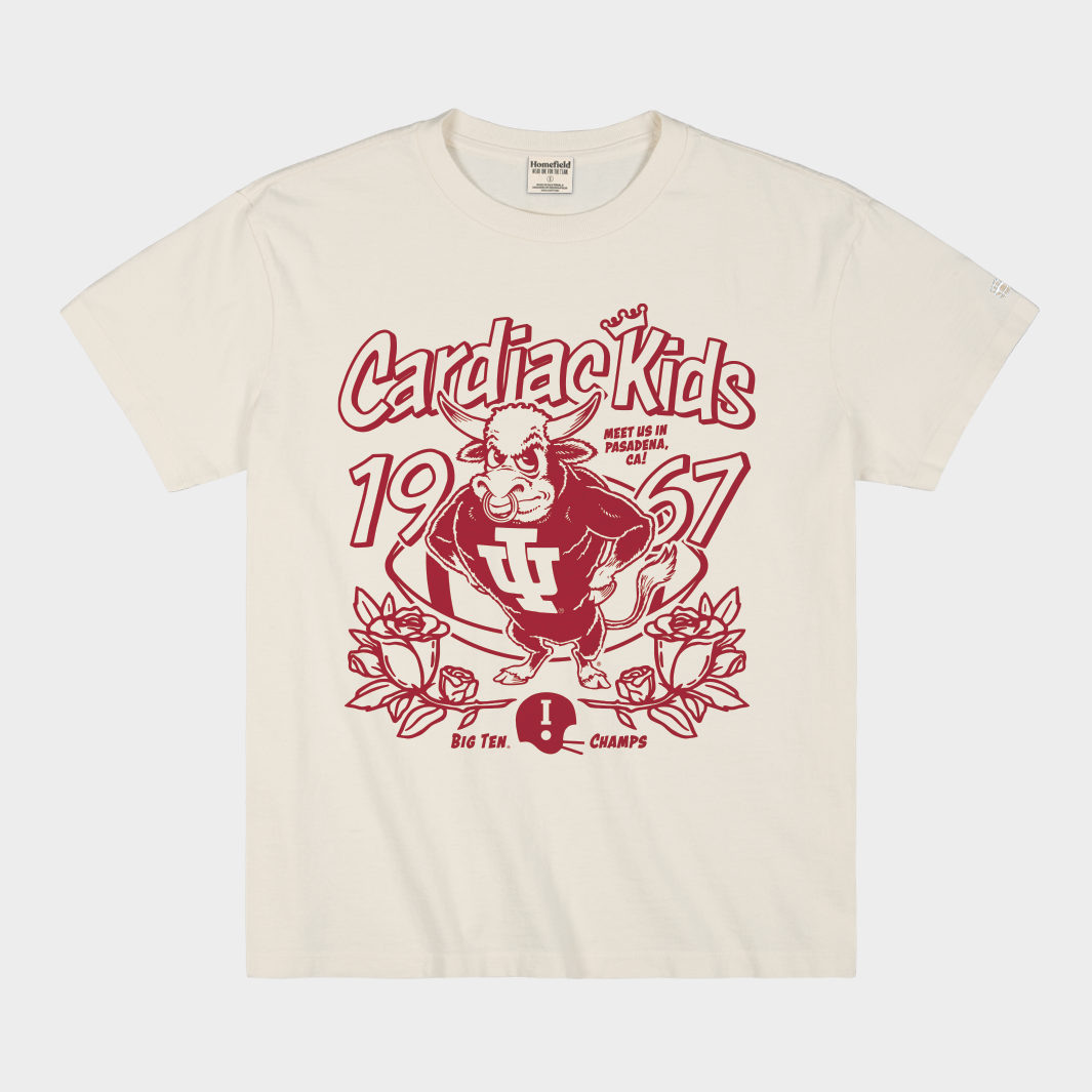 IU Hoosiers Football "Cardiac Kids" 1967 Heavyweight Tee
