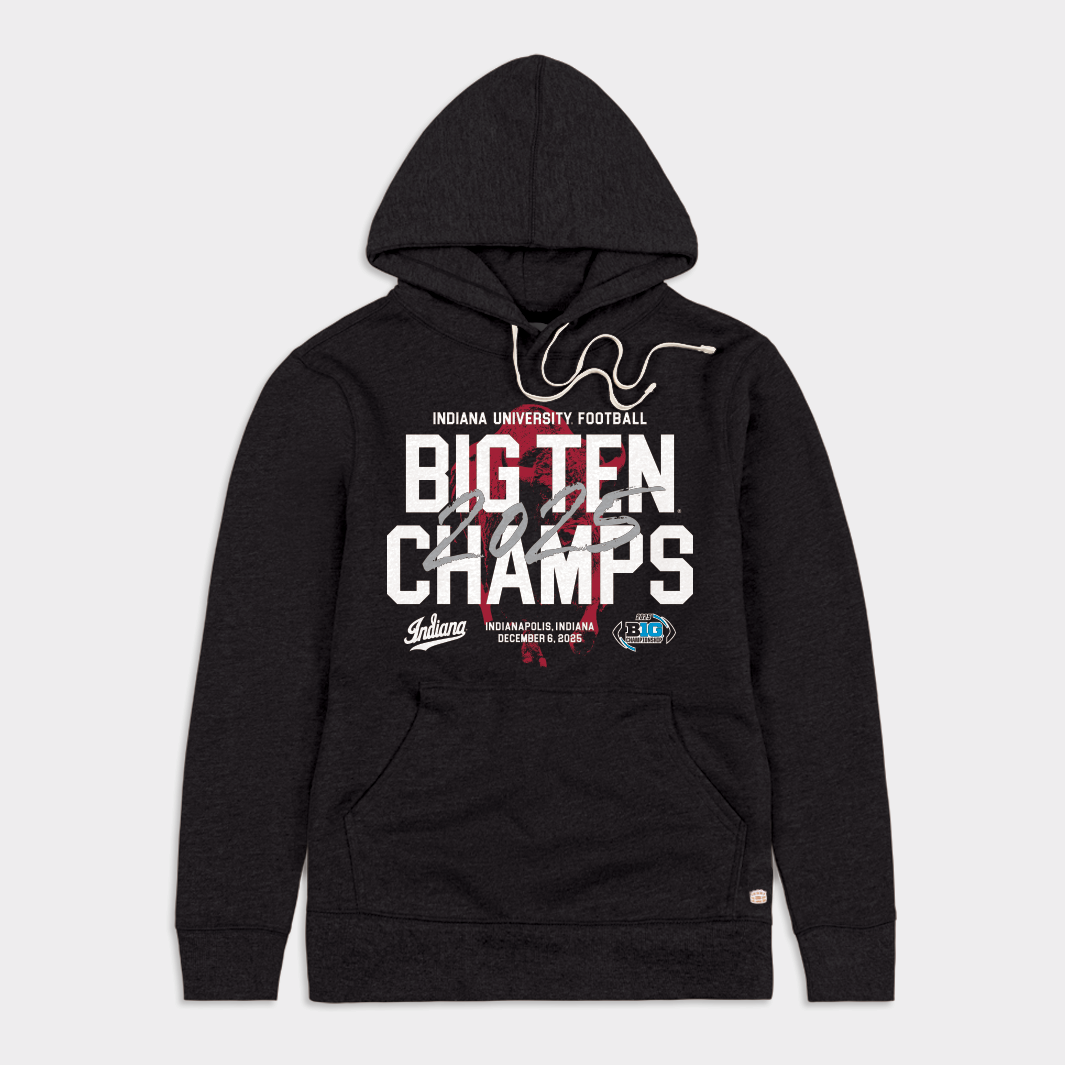 Indiana 2025 Big Ten Champs Bison Hoodie