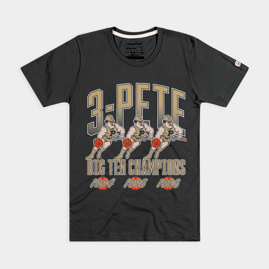 Purdue Boilermakers "3-Pete" Big Ten Champions Tee