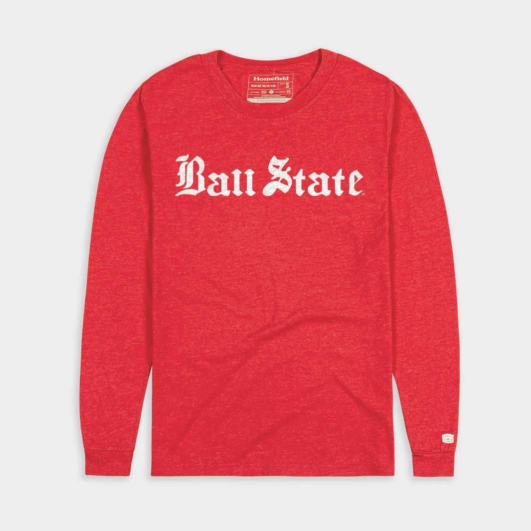 Ball State Cardinals Gothic Long Sleeve