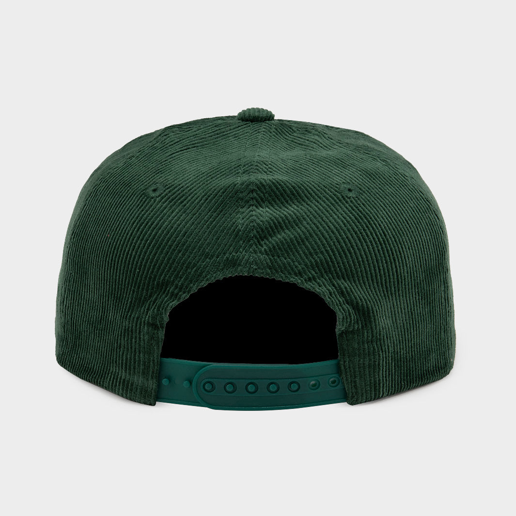 Retro-Inspired Baylor Bears Corduroy Hat | Homefield Vintage Baylor Bears Corduroy Rope Hat One Size Green NCAA Classic Sportswear main image 0
