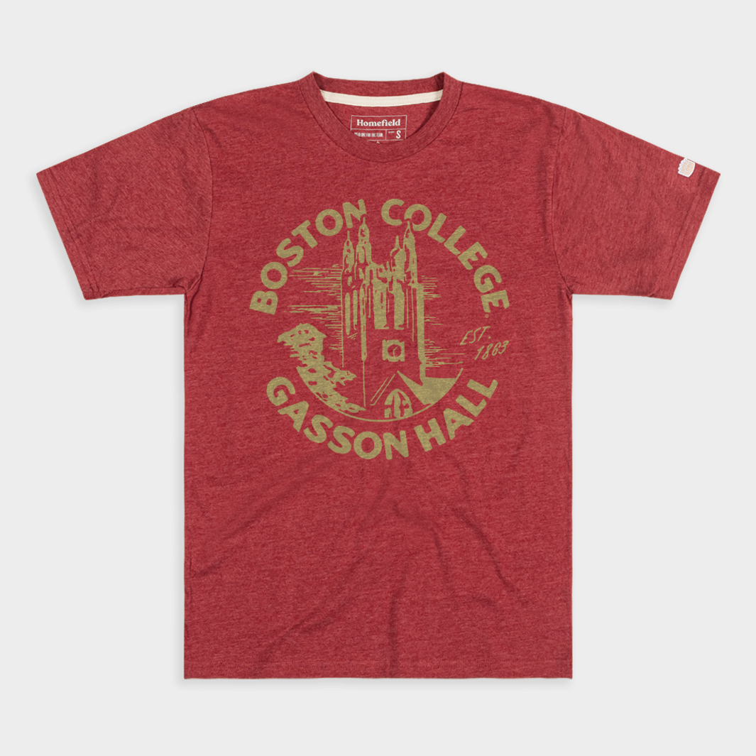 Retro Boston College Gasson Hall T-Shirt